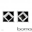 Silver Onyx Earrings