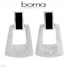 Silver Onyx Earrings