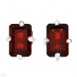 Silver Garnet Earrings