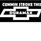Chevy Duramax Diesel vinyl decal sticker
