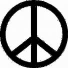 Peace Symbol vinyl decal customize