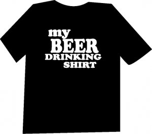 My Beer Drinking Shirt Funny  T-Shirt NEW
