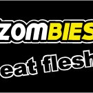 Zombies Eat Flesh Funny  T-Shirt NEW