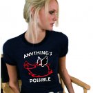 Anything's Possible Flying Pig  T-Shirt NEW