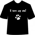 I Love My Cat (Paw) T-shirt