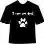 I Love My Dog (Paw) T-shirt