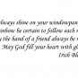 Quote Irish Blessing Wall Art Vinyl Decal