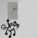 Crazy Monkey Light Switch Wall Art Decal