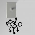 Monkey With Mouth Open Light Switch Wall Art Vinyl Decal