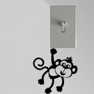 Smiling Monkey Light Switch Wall Art Vinyl Decal