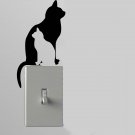 Cat Shadows Light Switch Wall Art Vinyl Decal