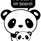 Baby on Board Panda Vinyl Decal