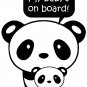 Baby on Board Panda Vinyl Decal