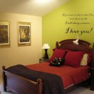 I Love You! Quote Wall Art Vinyl Decal