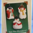 See No Humbug!  Set of 3 Ornaments