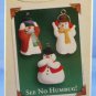 See No Humbug!  Set of 3 Ornaments