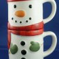 Stackable Snowman Mugs (Set of 2)