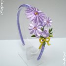 Purple Lace Flower Shaped Headband - Hair band