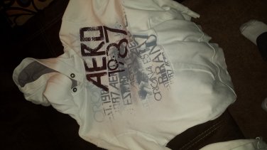 Aeropostle Hoodie White Mens Large