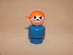 Plastic Blue Mad Boy With Cap