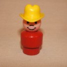 Wood Bodied Red Cowboy/Farmer