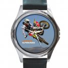 MOTOCROSS ROUND METAL WATCH