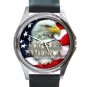 GODBLESS AMERICA ROUND METAL WATCH