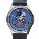 BMX SUPERCROSS ROUND METAL WATCH