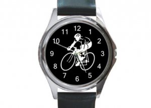 CYCLING ROUND METAL WATCH