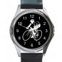 CYCLING ROUND METAL WATCH