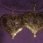 New Gold Tone Heart Earrings  3.99  Free shipping