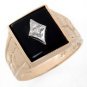 14k solid yellow gold onyx diamond