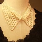 Elegant Faux Pearl Embellished Collar Shape Necklace