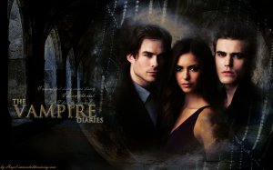 T-shirt with print The Vampire Diaries