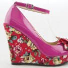 NEW WOMENS LADIES FAUX SUEDE PLATFORM PEEPTOE HIGH WEDG