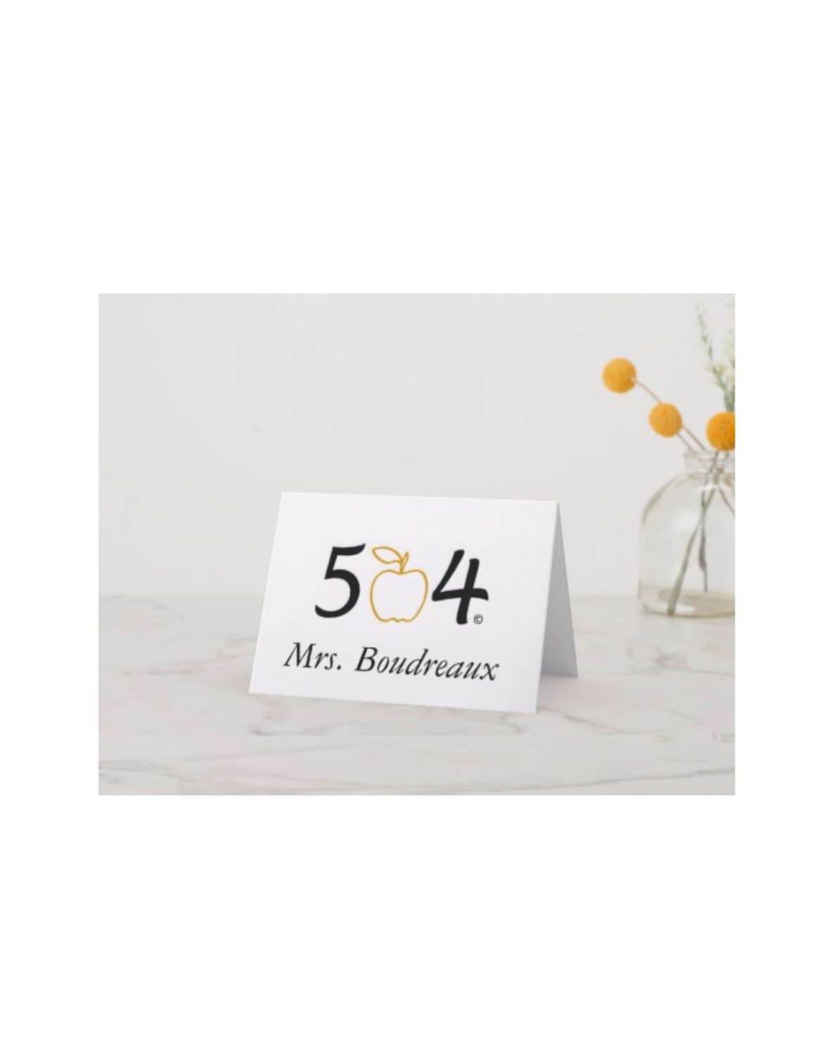 The 504 Teacher Note Cards - Personalized
