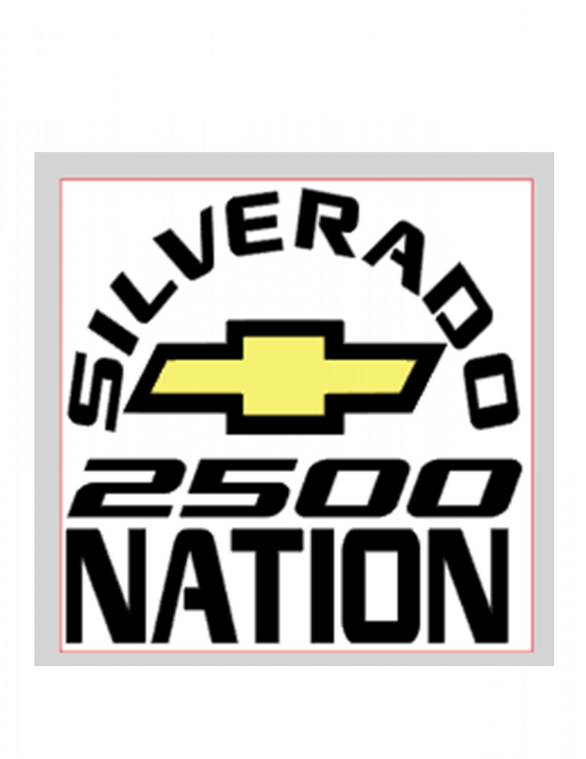 Silverado Nation 5"x5" Decal - 2500