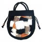 Black Bag Purse Pouch Thai Cotton with liner, new made in Siam
