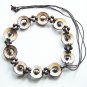 Ethnic coconut shell belt handmade in Siam, adjustable