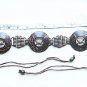 Ethnic coconut shell belt handmade in Siam, adjustable