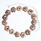 Ethnic coconut shell belt handmade in Siam, adjustable