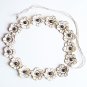 Ethnic coconut shell belt handmade in Siam, adjustable