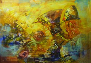 Abstract Symphony - abstract art oil painting on canvas