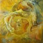 Nuclear Apple - abstract art landscape painting oil on canvas