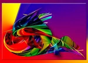 MODERN ABSTRACT ART 2 ON CANVAS
