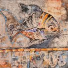 Fish - original oil painting by Vili Nikolov
