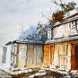 Mexico ruins I - landscape watercolor art print