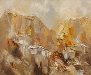 At dawn - original oil painting by Georgi Petrov