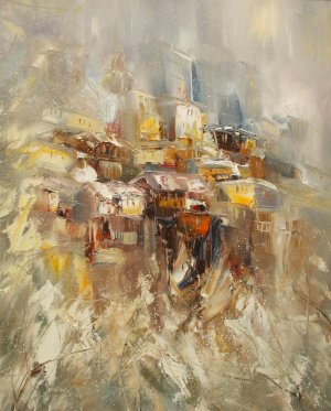 Old capital- original oil painting by Georgi Petrov