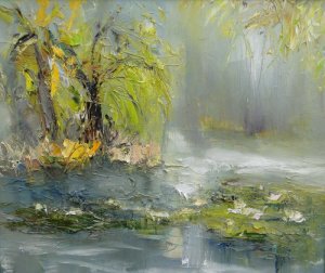 Silence- original oil painting by Georgi Petrov